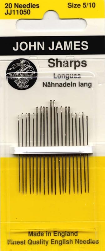 Agujas de mano para objetos punzantes-Tamaño 5/10 20/Paquete