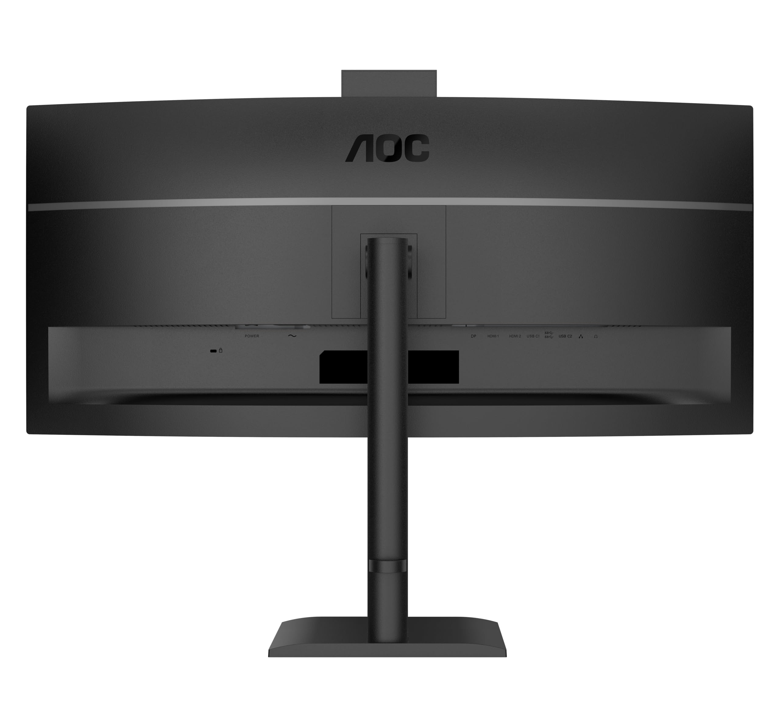 AOC Moniteur Incurvé, CU34E4CW 34 Pouce 120Hz VA Dalle, 4ms GtG, HDR Ready/HDR10, Ajustable en Hauteur, Webcam, Haut-parleurs, USB Hub(3440x1440 HDMI 2X 2.1 TMDS DP 1x 1.4) Noir