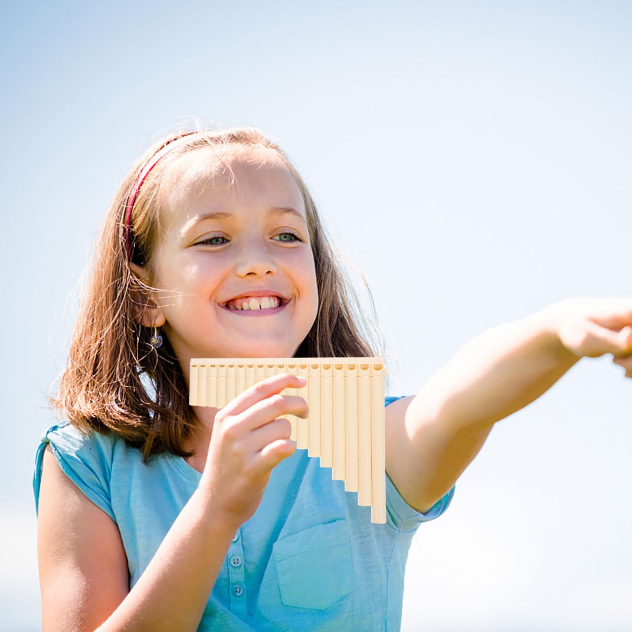 Yardwe Tragbare 18-Rohr PanflöTe C-Ton Professionelle PanflöTe FüR AnfäNger Mit Aufbewahrungstasche Leichtes Musikinstrument FüR Schule Und Ausbildung
