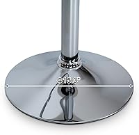 Vista 3 de ORISTUS Juego de 4 taburetes de bar grises 2022 taburetes de bar giratorios con respaldo piel sintética altura ajustable moderno taburete de bar