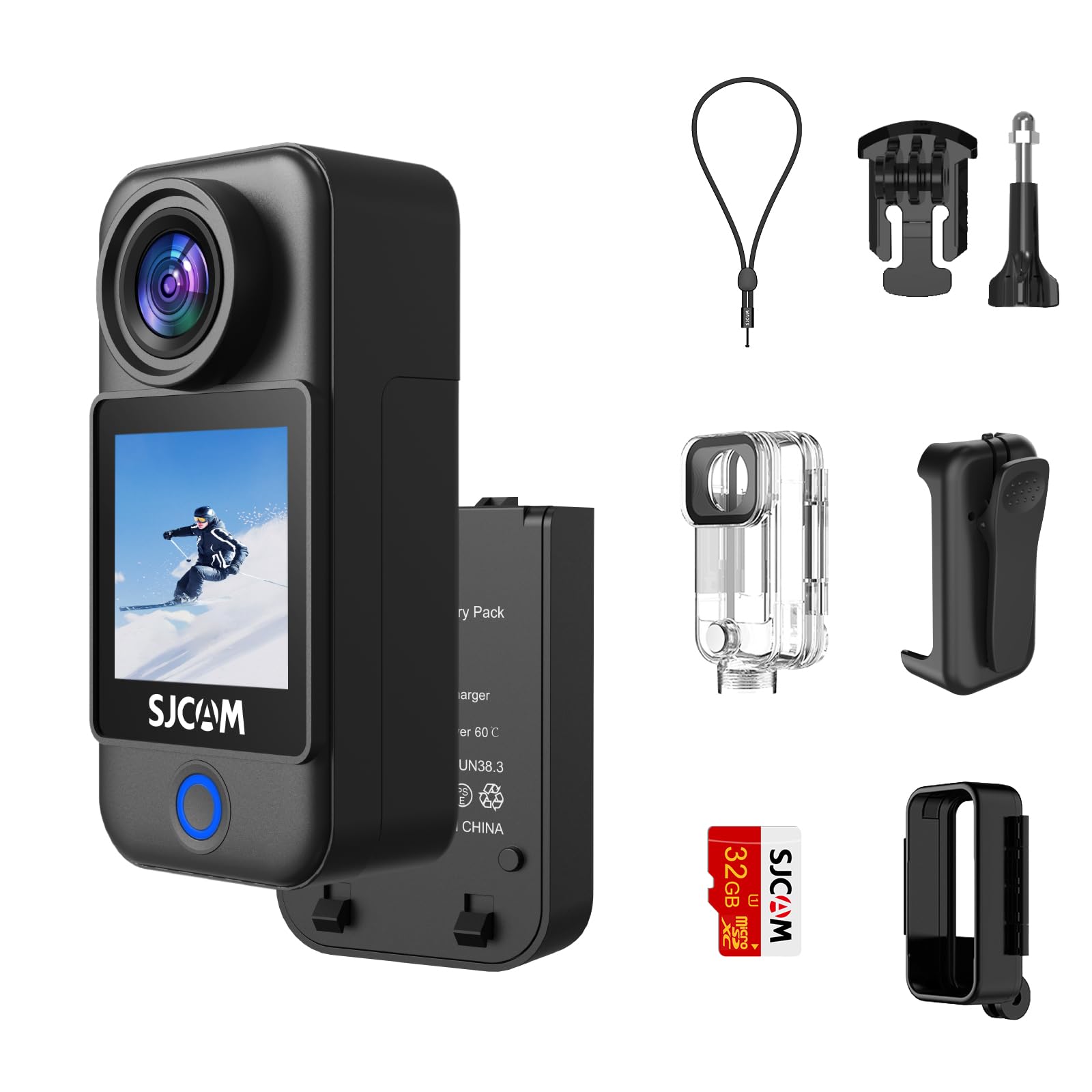Amazon.com : SJCAM C300 Pocket Action Camera,4K Body Camera, Auto 