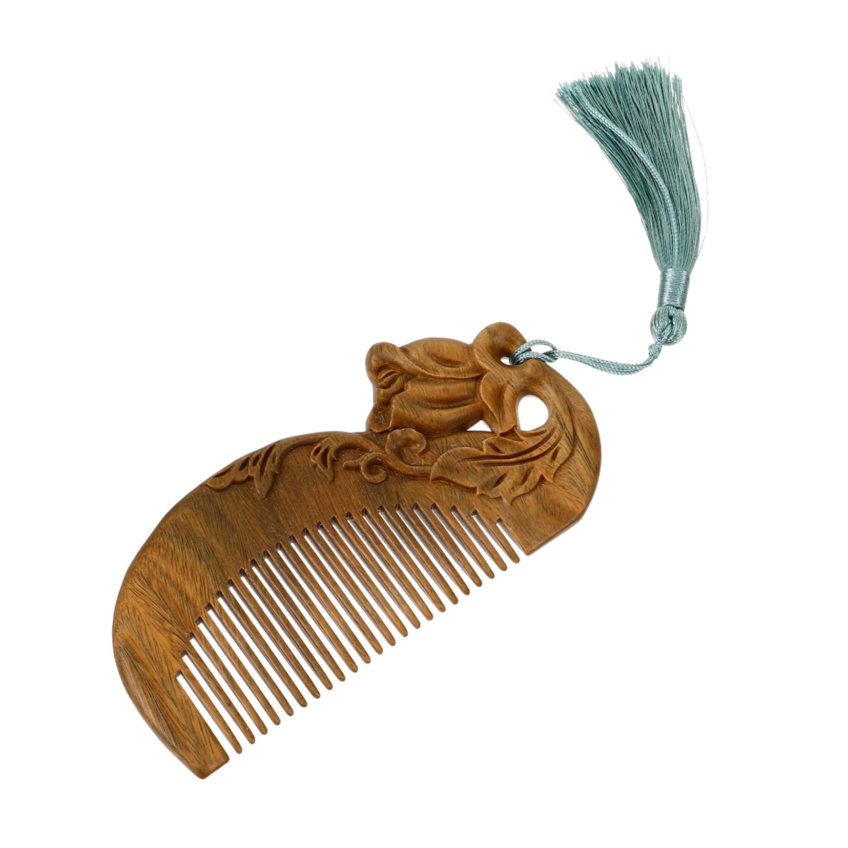 MAGICLULU 5st Schnitzkamm Grünem Sandelholz Haarschneidekämme Kamm Für Frauen Haarkamm Für Erwachsene Massagekämme Massagekamm Holz Haarpflegekamm Hölzern Meridian Damen Haare Kämmen