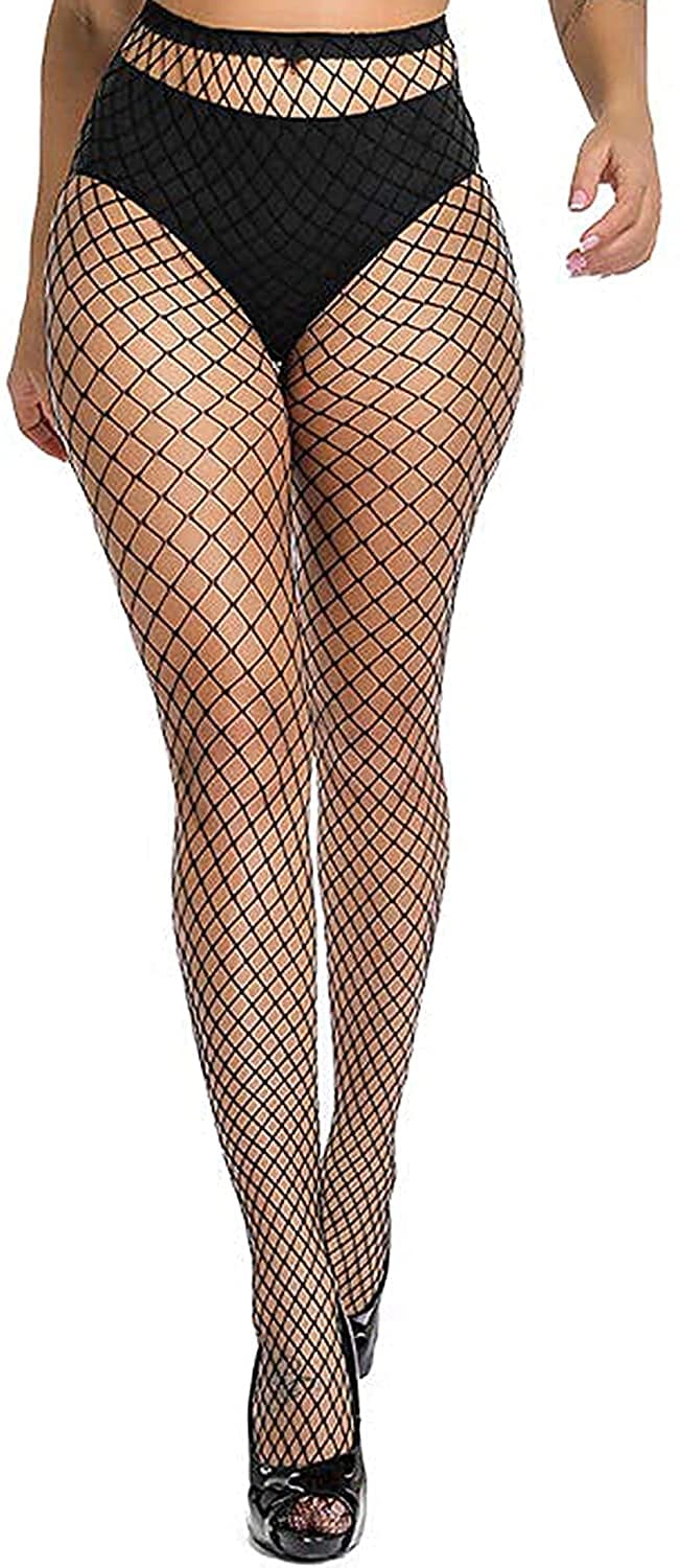 Super-Stretch Fishnet High Waist Pantyhose Stockings - Ultra Comfortable, Durable, and Fashionable. (Pack of 1)-image-21