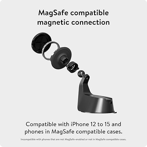 Miniatura 9 de MOUS - Soporte de ventilación compatible MagSafe - Soporte MagSafe para iPhone 14, iPhone 13, iPhone 12 Series - Accesorios MagSafe