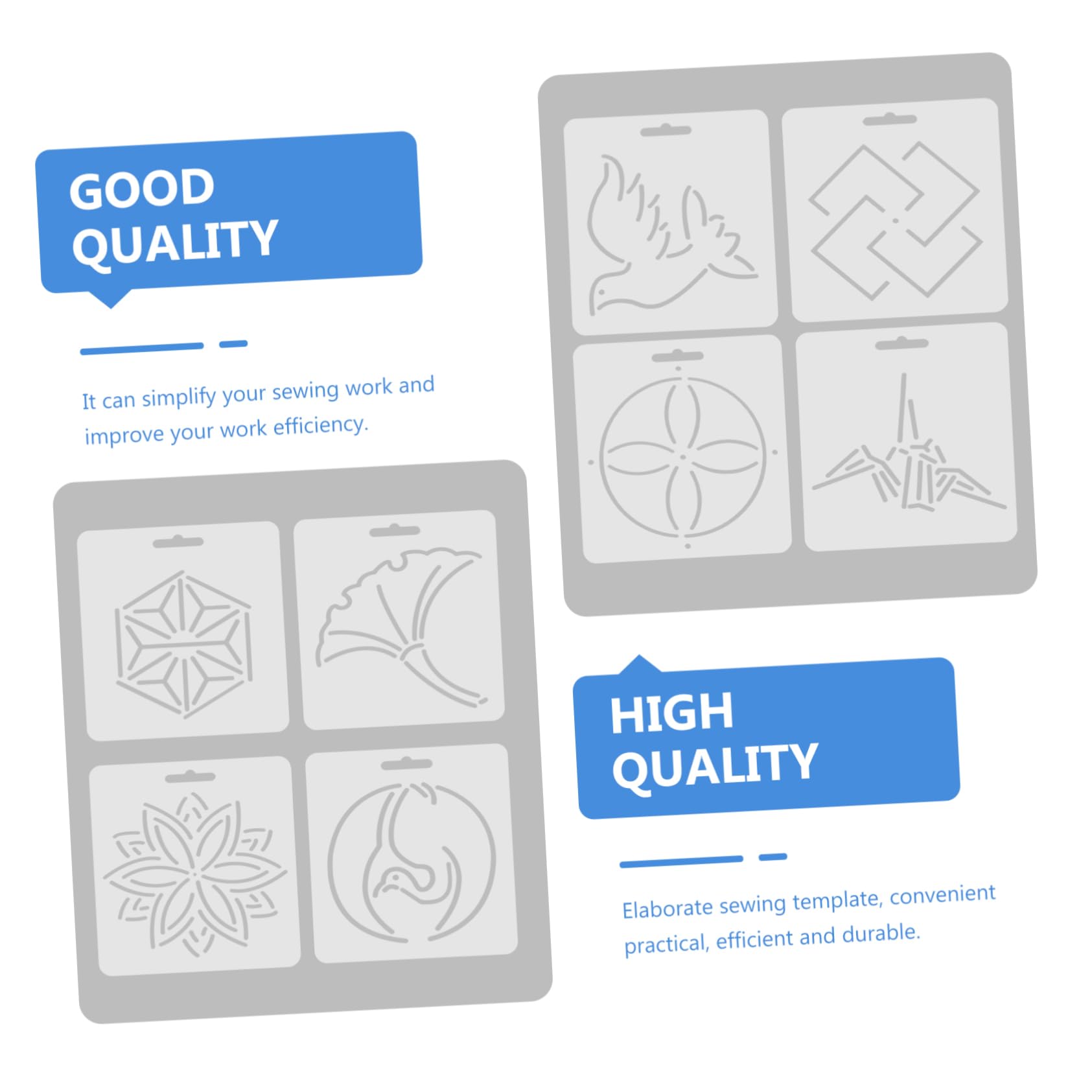 8 Pezzi Righe in Acrilico per Cucito e Patchwork Strumenti Sartoriali in Plastica per Modelli Fai-da-te