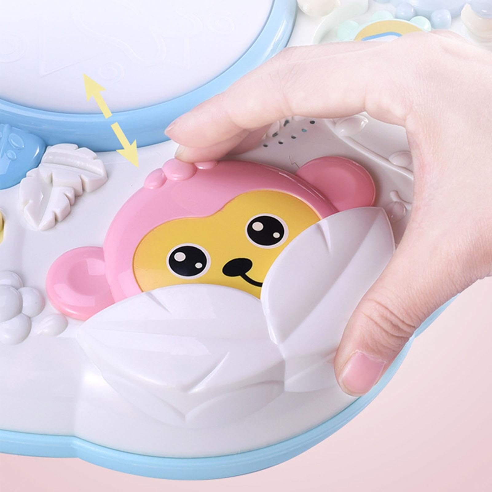 Table D'Activités Musicale Éducative Pour Bébé – Centre D'Apprentissage Multi-Fonctions Solide – Chansons, Lumières & Formes