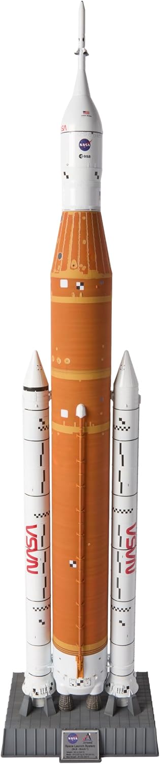 Revell Artemis I Rocket Model Kit #15877 - NASA Space Launch System (SLS) | 1:144 Scale, 28-Inch Tall Display, 53 Parts, Skill Level 4 Advanced Model Building Kit for Adults & Teens (Ages 12+)