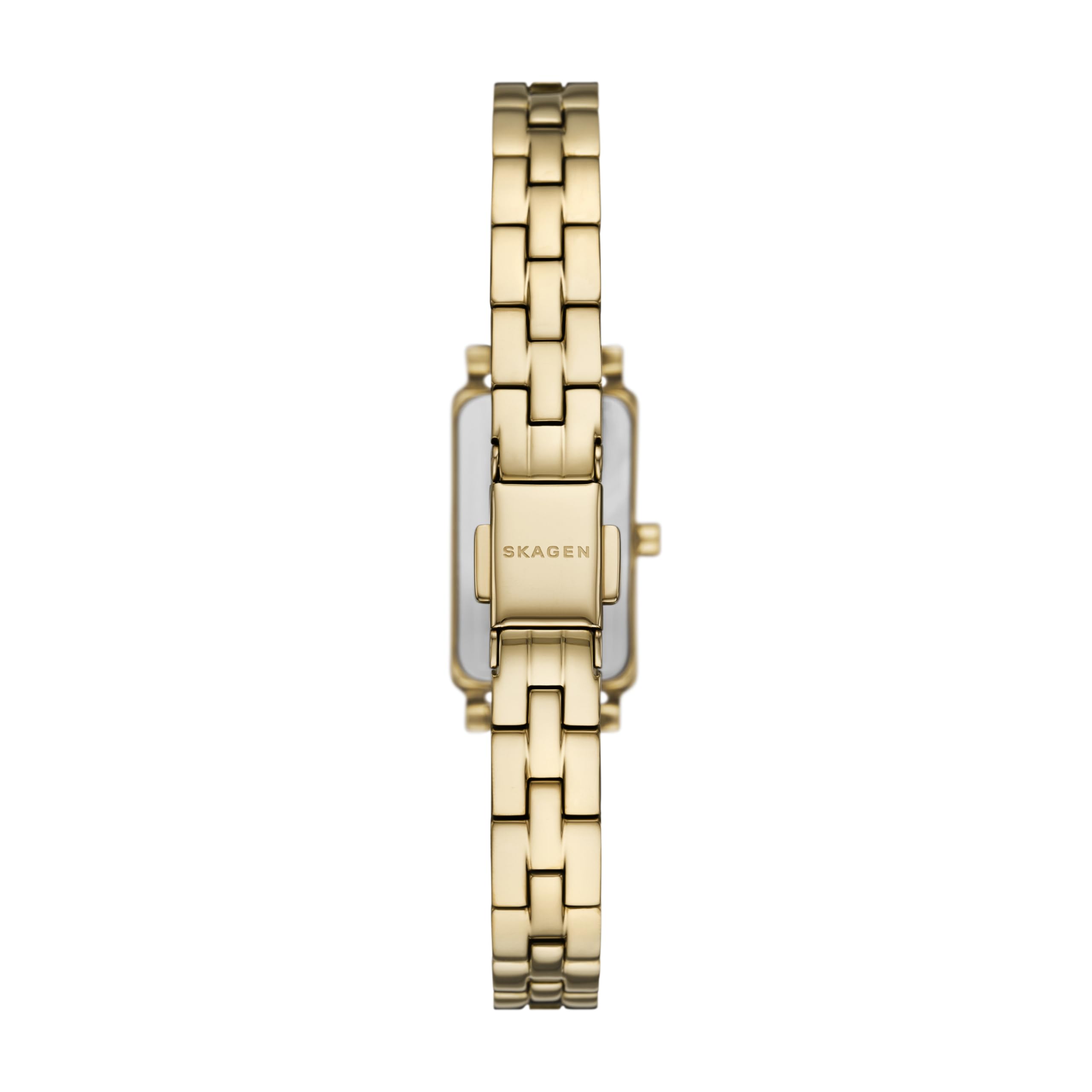 Skagen Hagen - Reloj de Pulsera para Mujer, Caja Rectangular, Correa de Acero Inoxidable, Correa de Malla o Piel