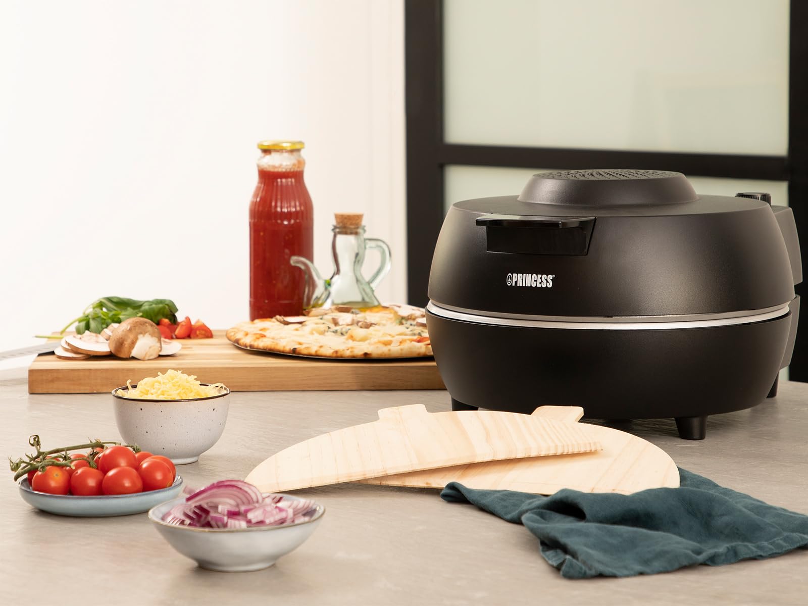 Princess Oven Pro Lampa Kontrolna Do Pieca Do Pizzy, Funkcja Timera, Obudowa Cool-Touch