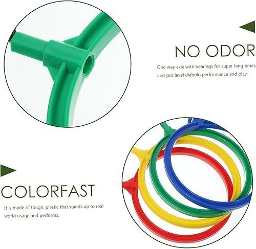 Miniatura 2 de 1 Unidades diábolo de plástico yoyo para niños - Yoyo chino triple rodamiento niños juguetes insensible yoyo respiración dedo chino yoyo profesional