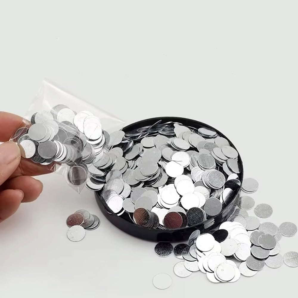 100 Stück Ultradünne Verzinkte Eisenscheiben – 10–40 Mm Runde Metallbleche For Heimwerkerarbeiten, Kunsthandwerk, Magnete Und Heimorganisation (0,3–1 Mm)(30 x 0.3mm)