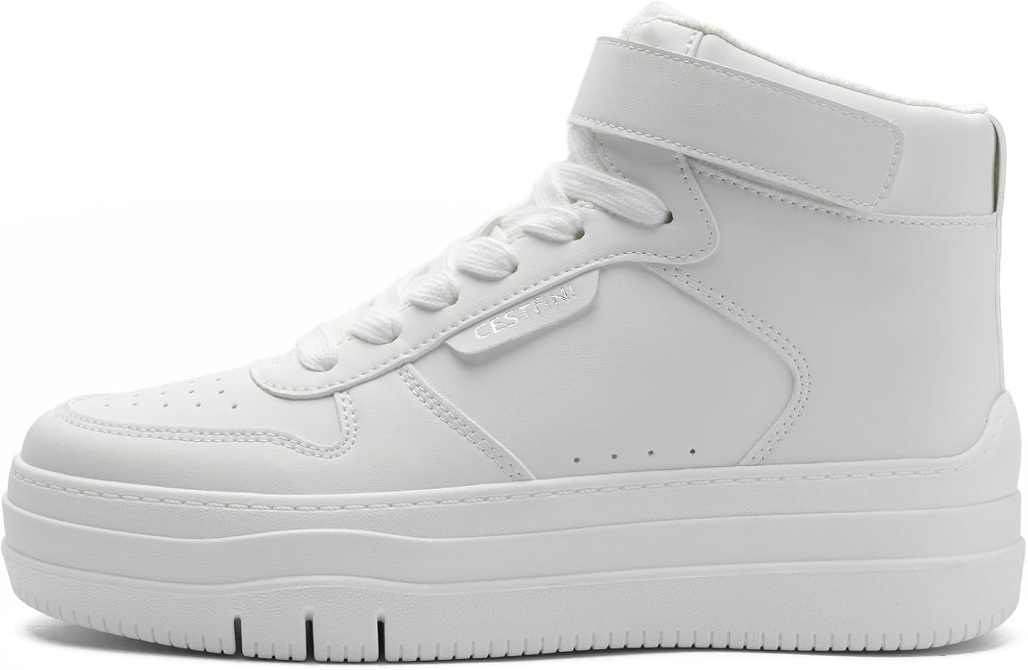 Cestfini High Top Platform Sneakers for Women, High Heel Fashion Sneakers for Women, Womens Comfortable Tennis Shoes - Image 3