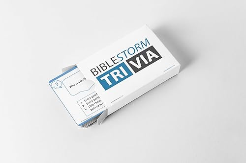 Divertido y educativo juego de cartas de trivia bíblica, tarjetas didácticas para estudio bíblico, 50 preguntas con múltiples referencias de las