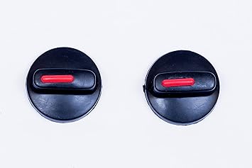 Gas Stove Knob Suitable for Prestige Stove for All Blacktops/Glasstops & Stainless Stoves (On - Off Stove Knobs) - Pack of 2