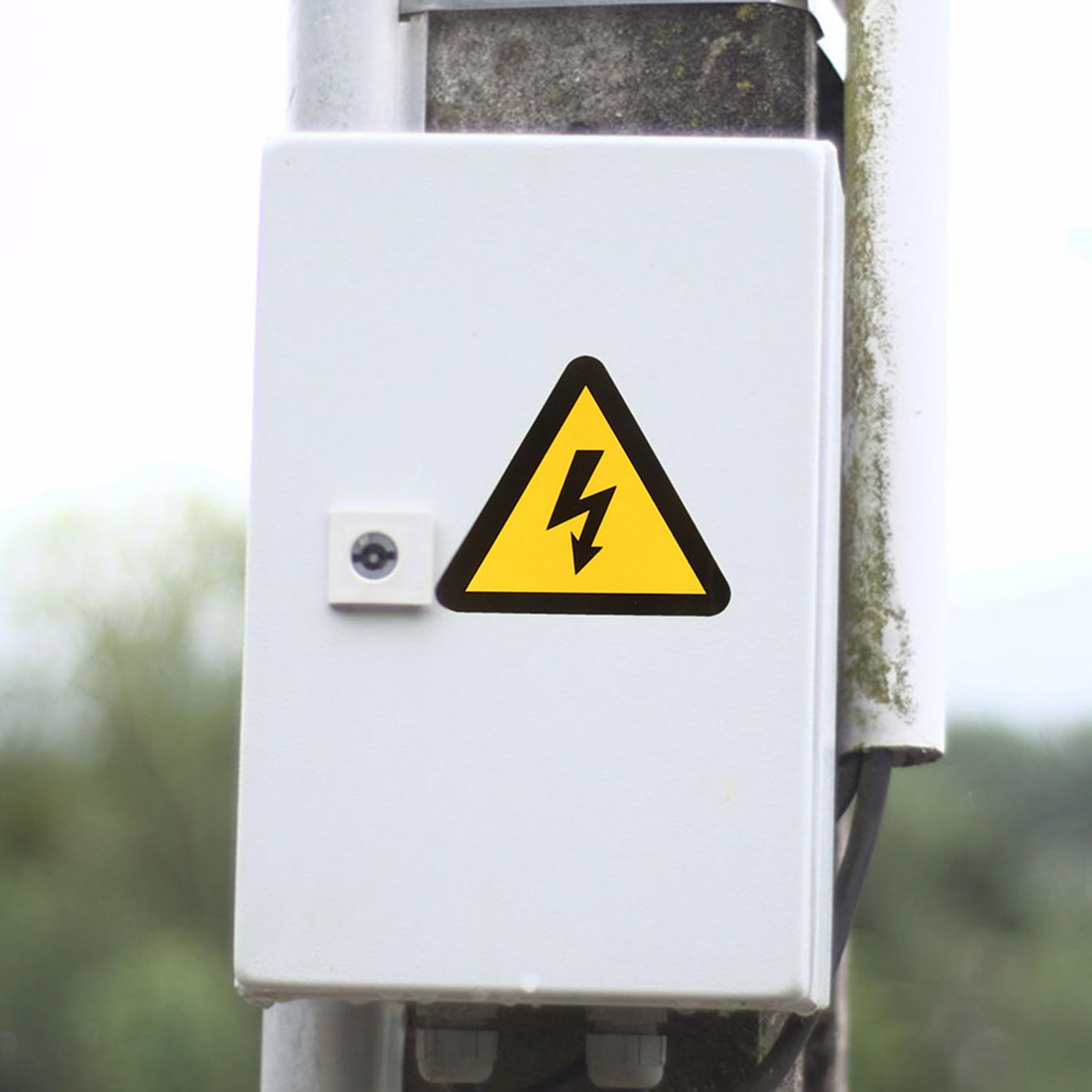 Autocollants D’avertissement Haute Tension 24 Pièces Jaunes