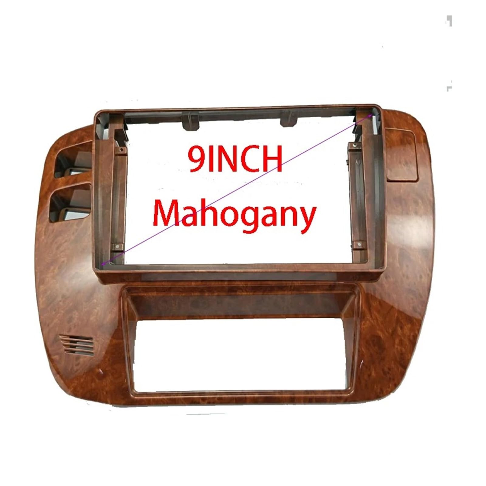 Mascherina Autoradio Cornice Stereo 2 DIN Autoradio Kit Telaio Video Audio Player Dash Pannello Lunetta Frontale per Nissan per Patrol 1997-2001 2002 2003 2004 2005