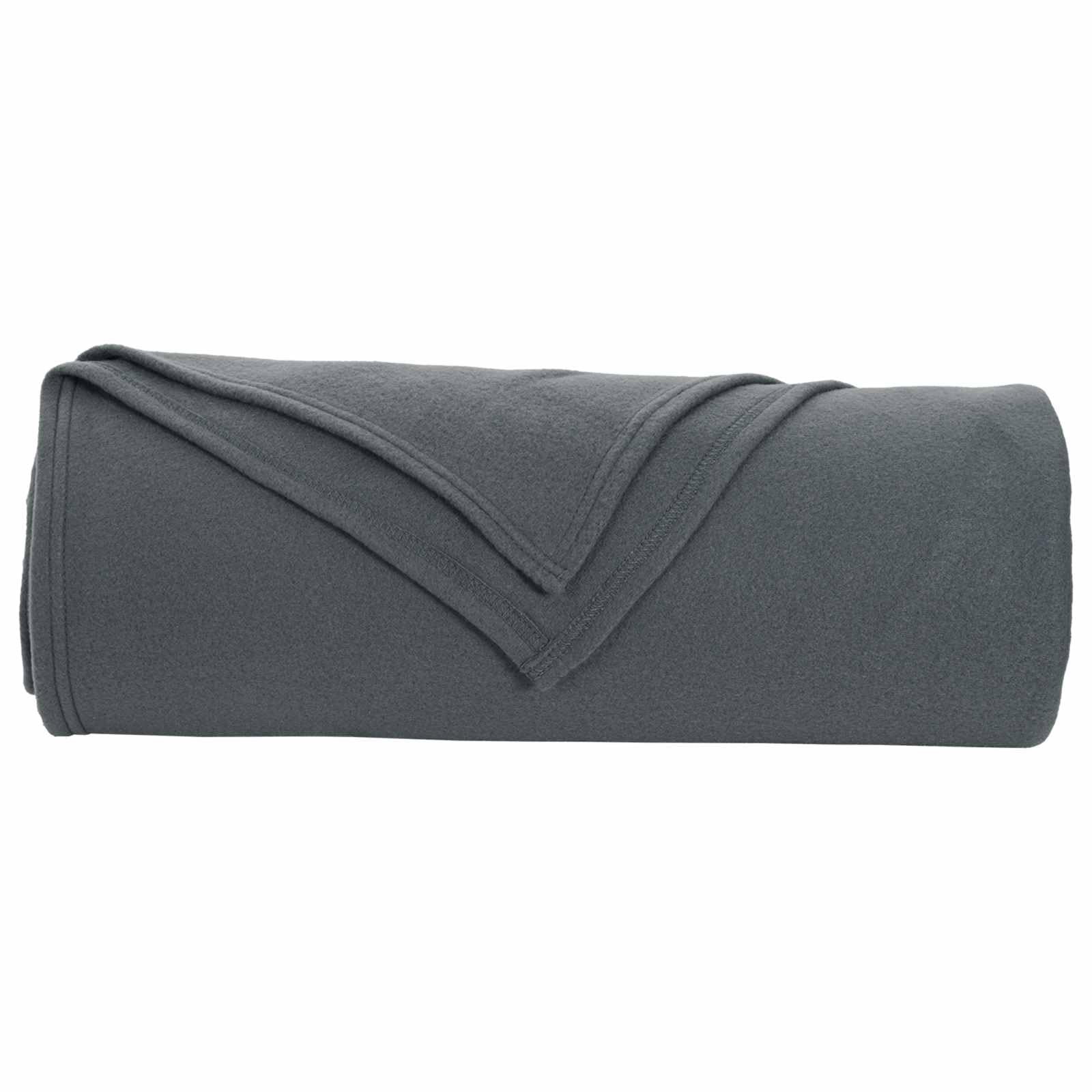 Coperta in Pile Grigio Scuro 6 Pezzi 350x270 cm Panno Morbido