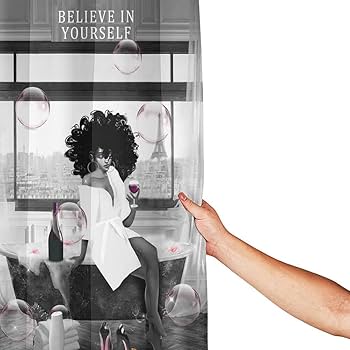 Amazon｜アフリカ系アメリカ人シャワーカーテン ファッション