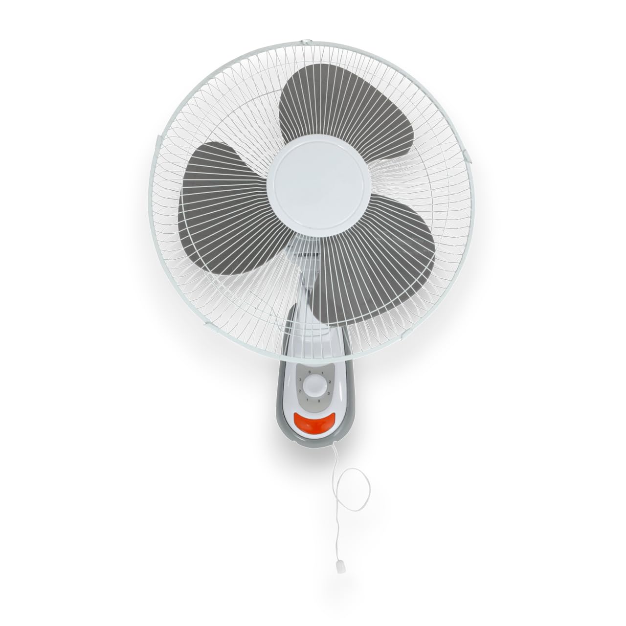 GROWMANIA wentylator ścienny z 3 prędkościami 40 W, moc 40 cm, biały wentylator elektryczny z 3 łopatkami, cichy i obrotowa głowica