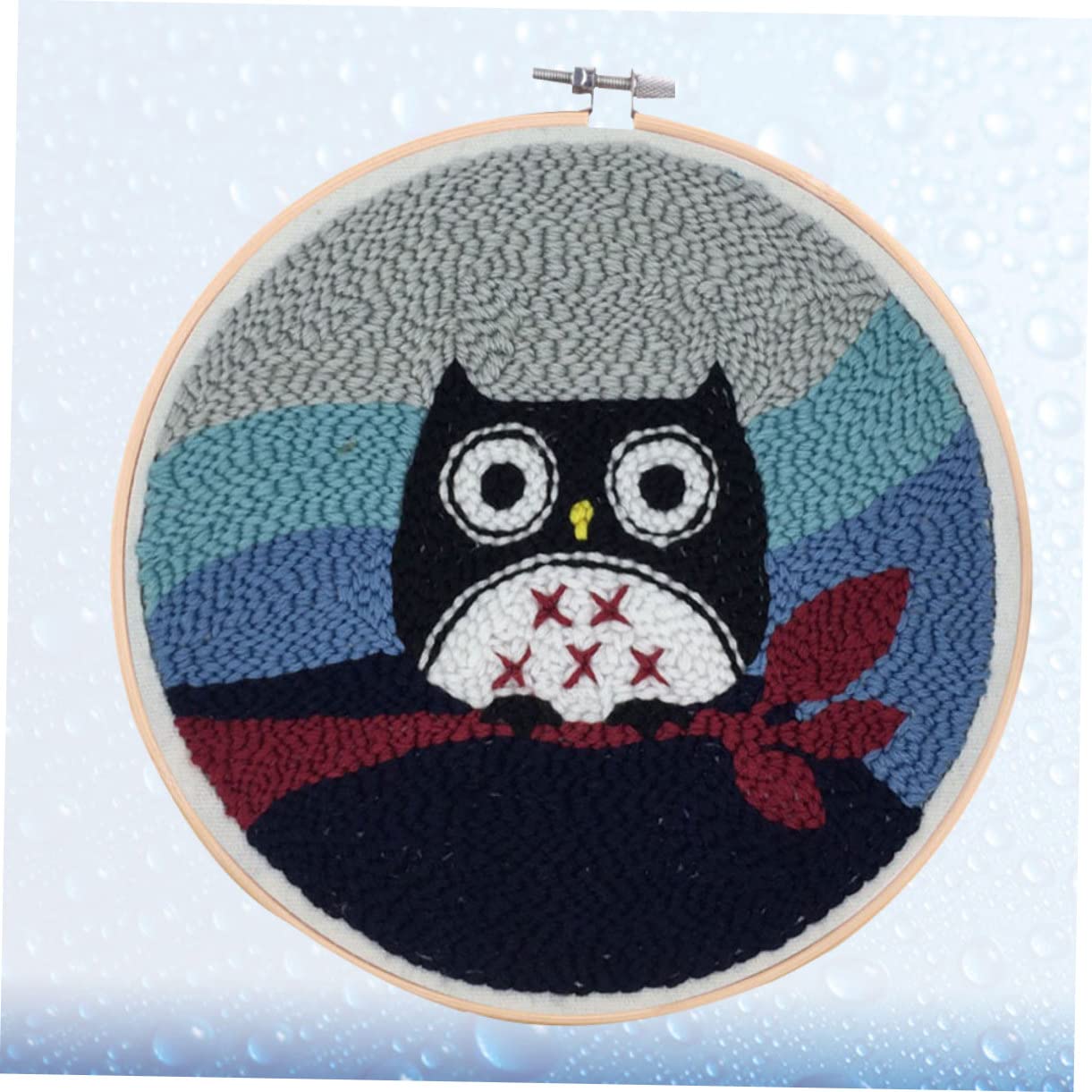 SEWACC 3stücke Punch Needle Stickerei Für Erwachsene Inkl Fäden Und Schablone Mit Cartoon Eulenmuster Bastelmaterial Für Kreative Projekte Zuhause
