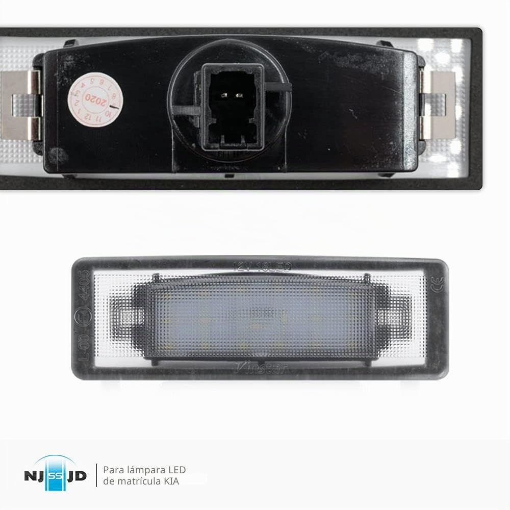 2x luces de matrícula LED blancas de xenón para Kia Sportage 2015-2020 Kia Proceed GT 2019-2021