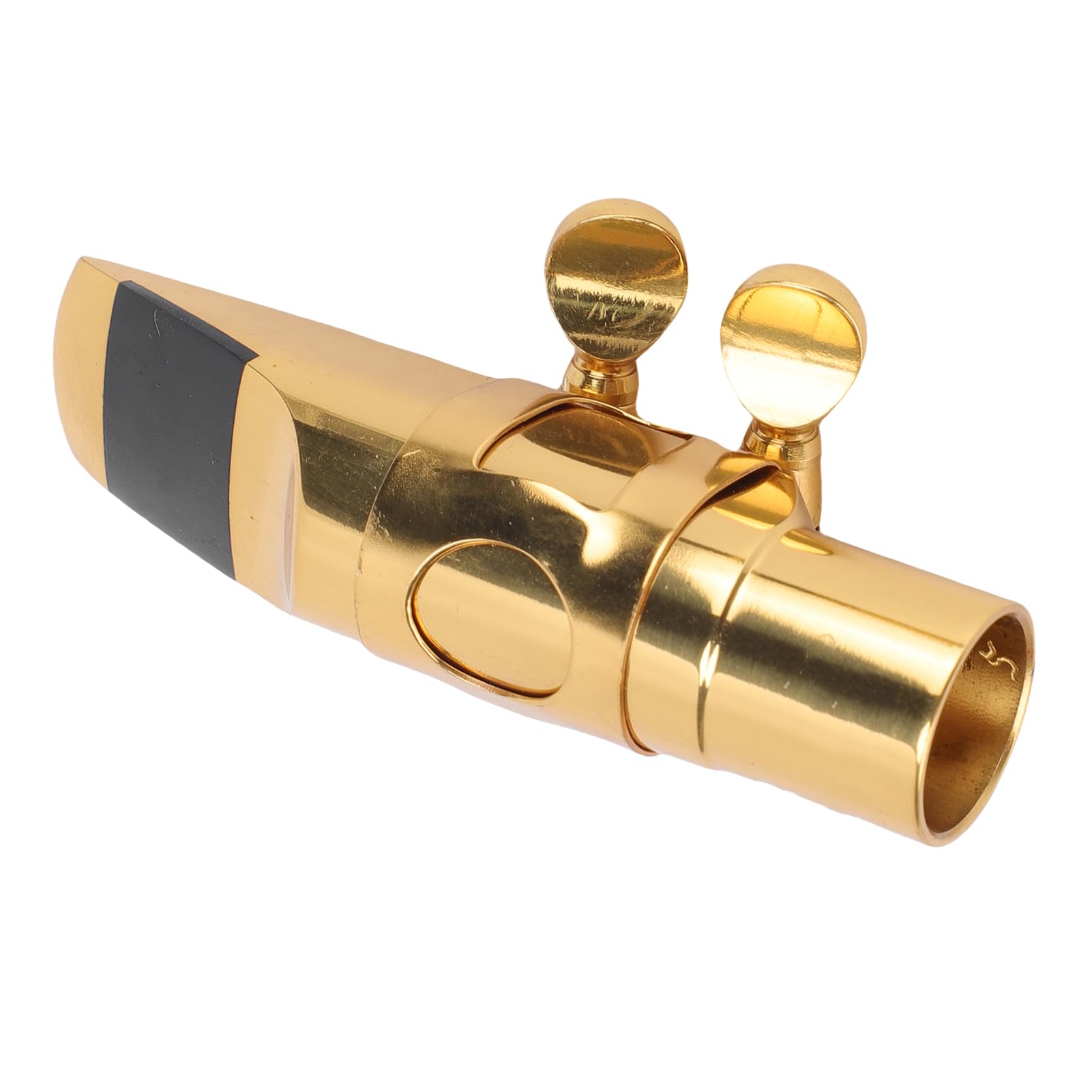 Tissting Bocchino Sassofono Soprano in Ottone Bb con Cappuccio e Morsetto - Per Principianti e Musicisti, per Musica Jazz, Classica e Contemporanea, Include Cappuccio Protettivo