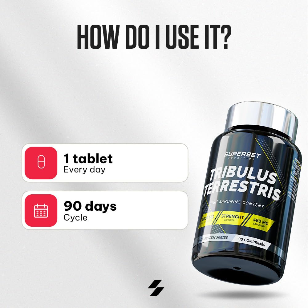 Superset Nutrition | Tribulus Terrestris (90 Tabs) | Tribulus | Booster de testostérone, booster de tonus et performance !