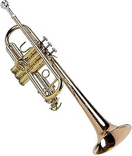 Student Brass Trumpet Suitable For Beginners Trumpets Phosphor Copper Body Gold Lacquer Tone C Trumpet