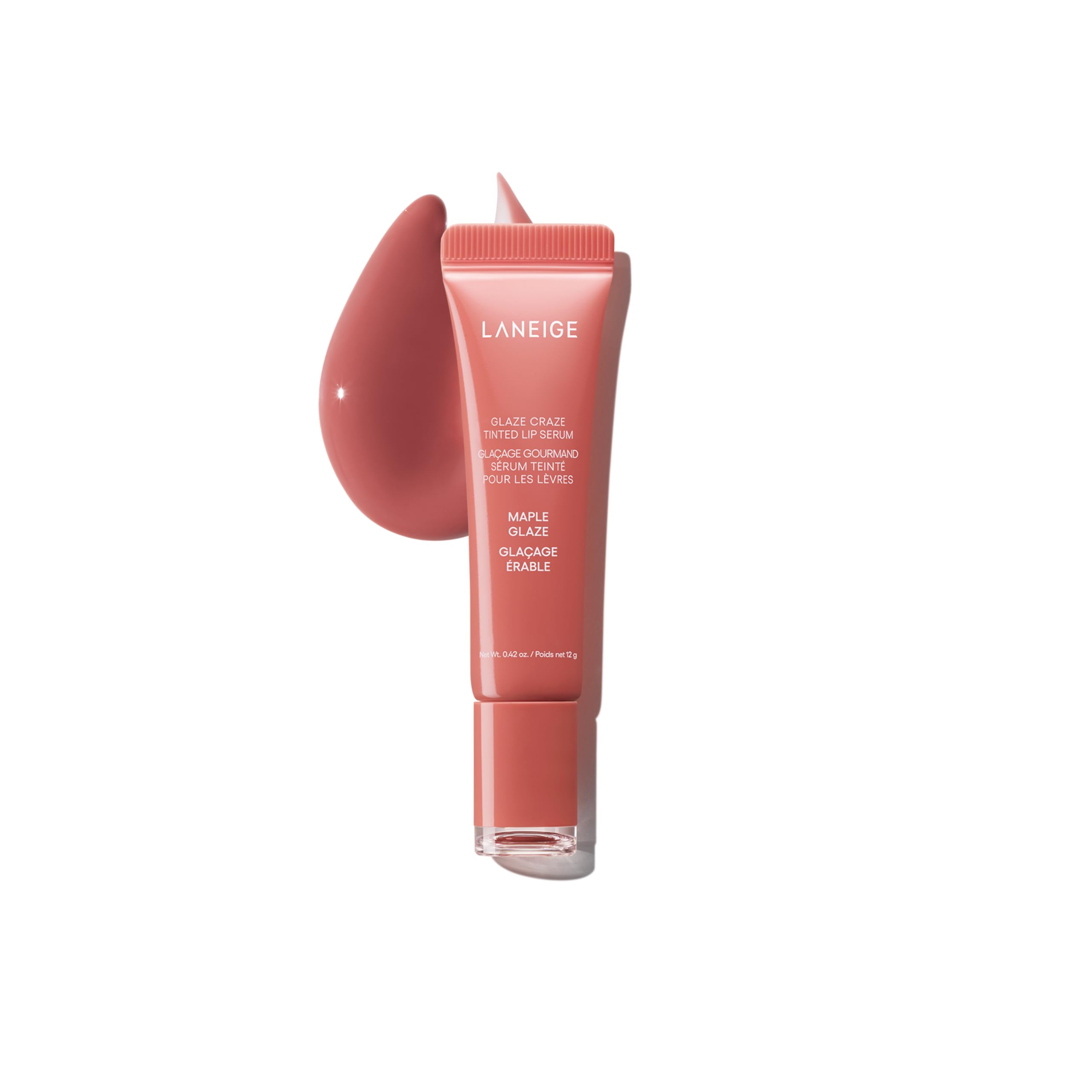 Glaze Craze Tinted Lip Serum: Hydrating Lip Serum for Glossy, Nourished Lips with Plumping Polypeptides