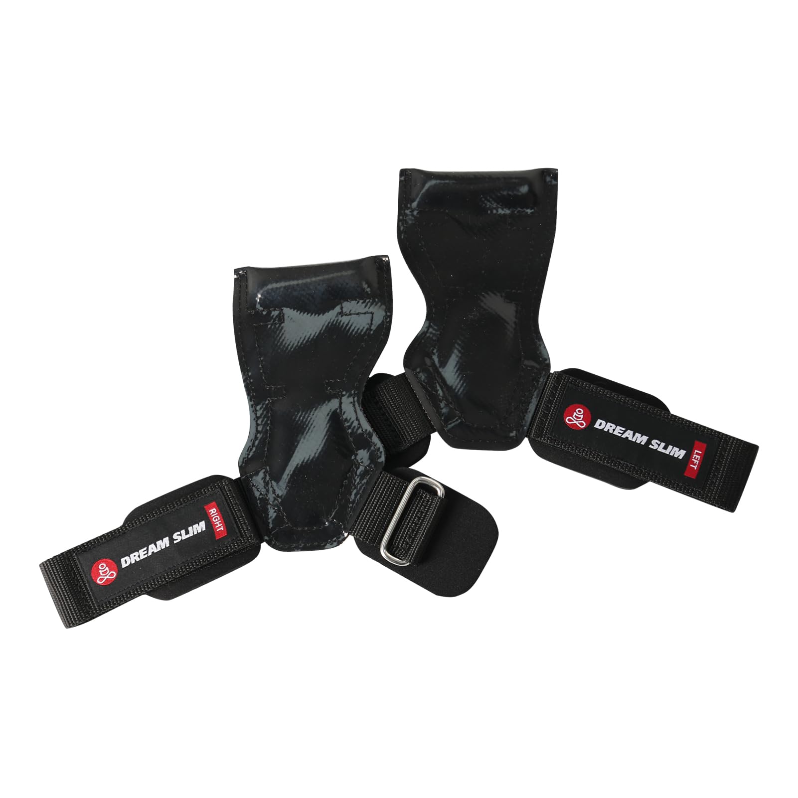 Weight Lifting Wrist Straps for Weightlifting, Lifting Deadlift & Powerlifting Grips Gloves, Adjustable Neoprene Padded Gym Workout Pull Up Lifting & Shrugs Wrist Hooks (Pair) (Black-S)