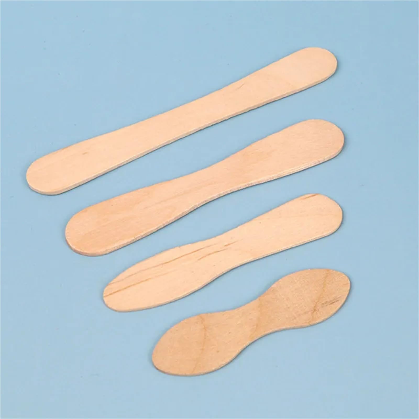 Palitos de madera para manualidades, Palitos De Helado De Madera Color Madera 6-9,4 Cm Paquete De 500(Ax2)