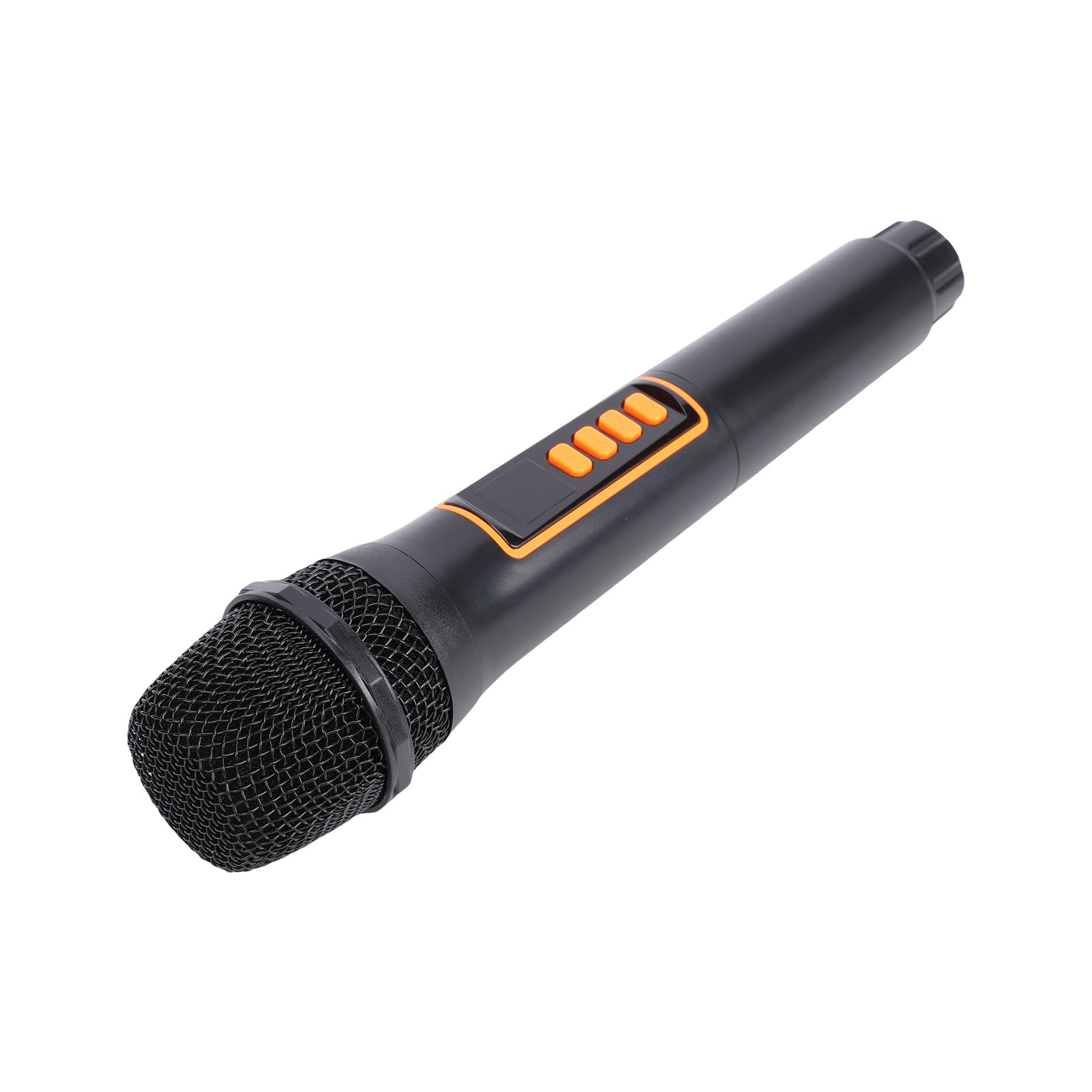Alomejor Microfono Wireless 2.4G con Ricevitore Ricaricabile, Cardioide Palmare con Interfaccia Audio 6,35mm per Karaoke Festa Palco (1 a 1)