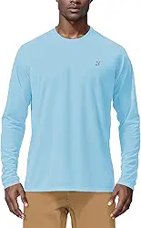Camiseta masculina FPS 50+ para natação, proteção solar UV ao ar livre, camiseta FPS de manga comprida para caminhadas, corrida, pesca