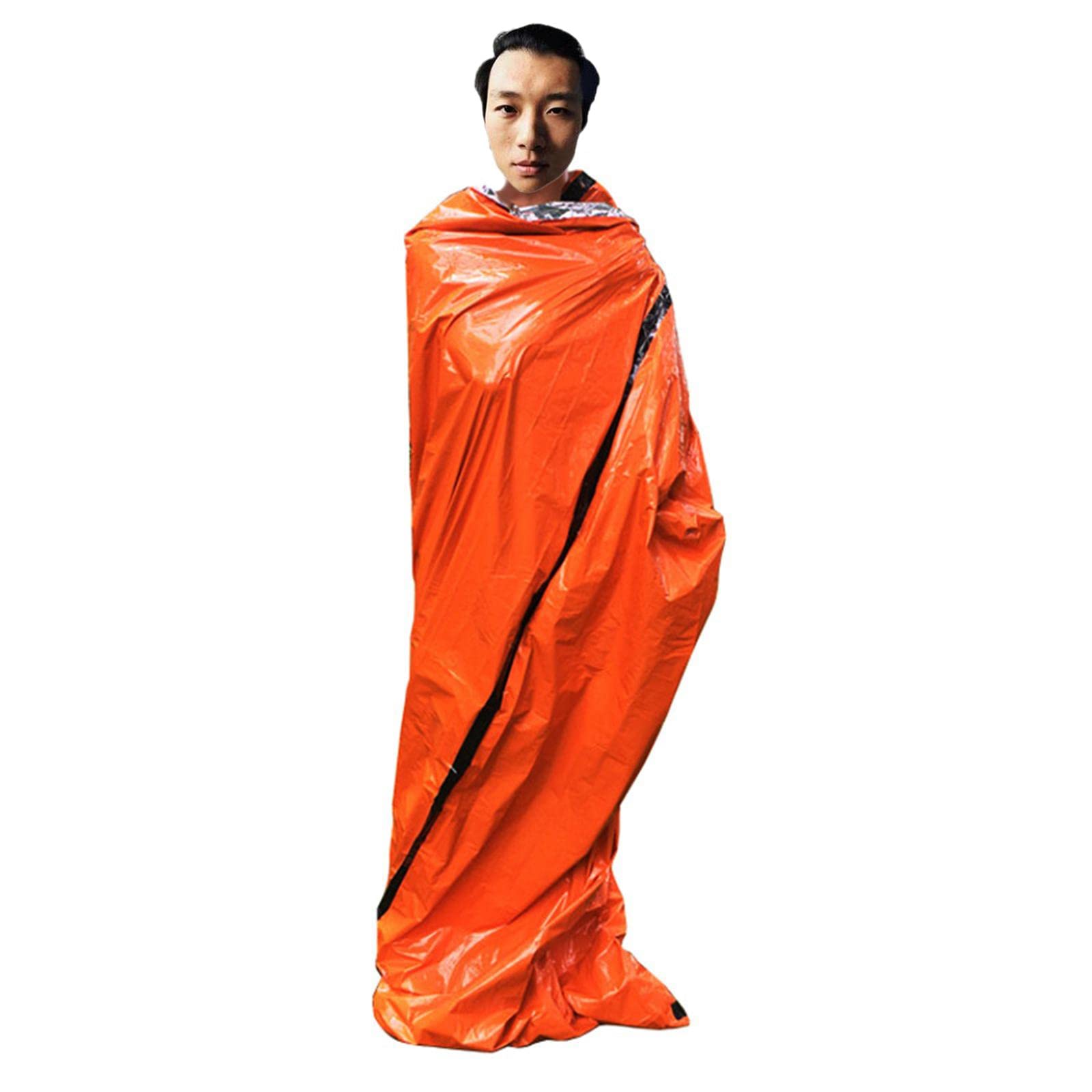 Calandis Outdoor Thermal Emergency Sleeping Bag Survival Hiking Blanket Keep Warm Orange-image-43