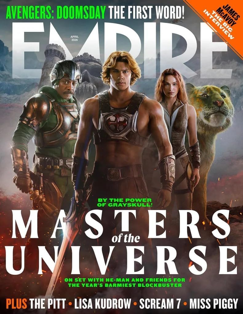 Bookmark + Empire Magazine April 2026 : He - Man Masters of The Univer se