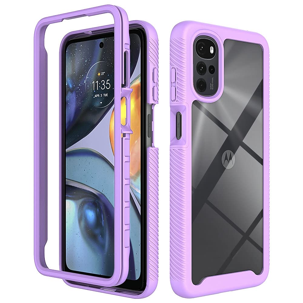 Kukoufey Case for Motorola Moto E32 Case Cover,Anti-Fall and Shock-Absorbing Protective Cover Case for Motorola Moto E32 / Moto E32S 4G / Moto G22 XT2831-3 Case Purple