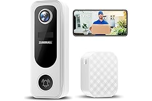 ZUMIMALL Doorbell Camera Wireless, Video Doorbell Wireless with Chime, 2 Way Audio,...