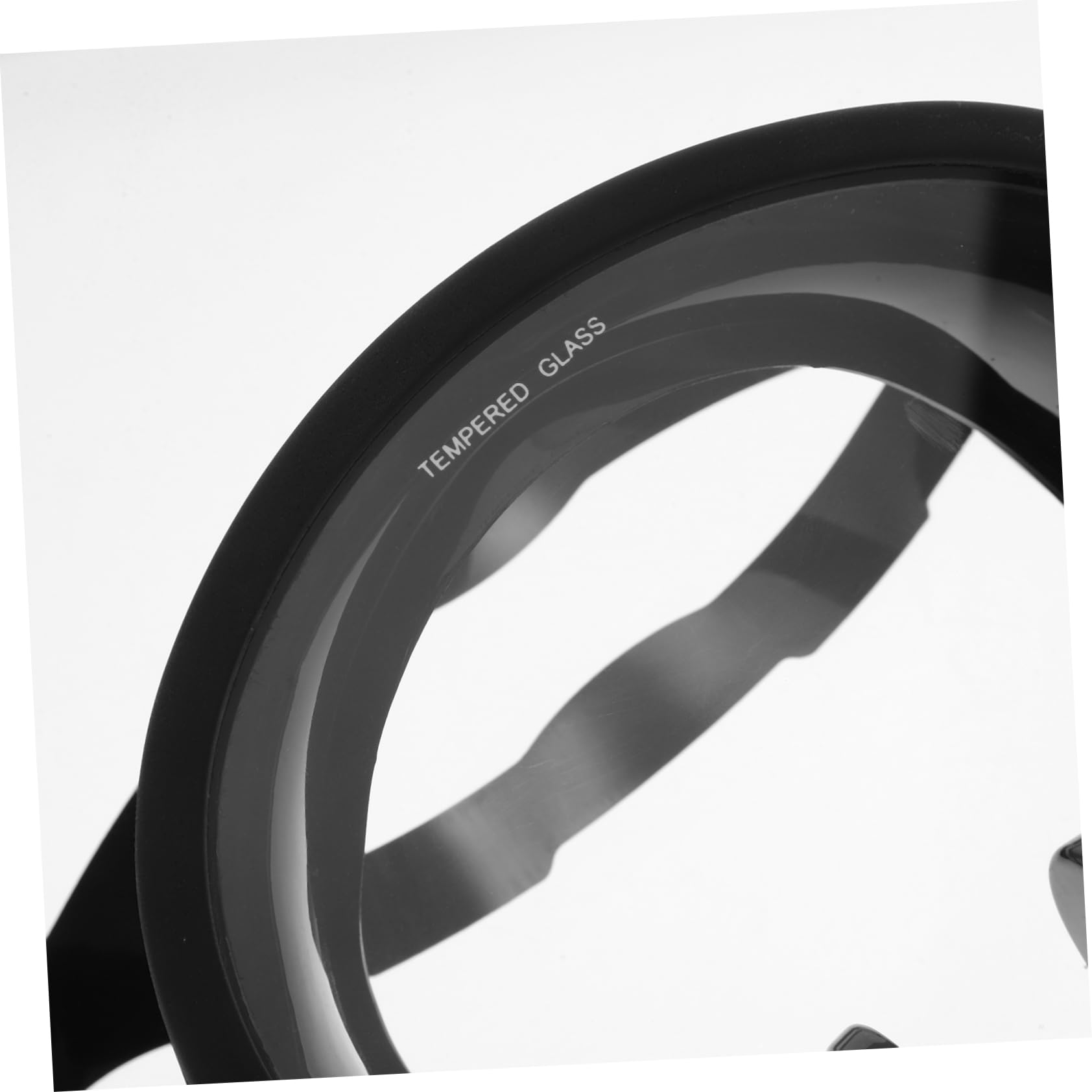 Maschera da Sub Antiappannamento Panoramica in Silicone Nero | Lente in Vetro Temperato, Design a Campo Visivo Ampio, per Immersioni e Snorkeling
