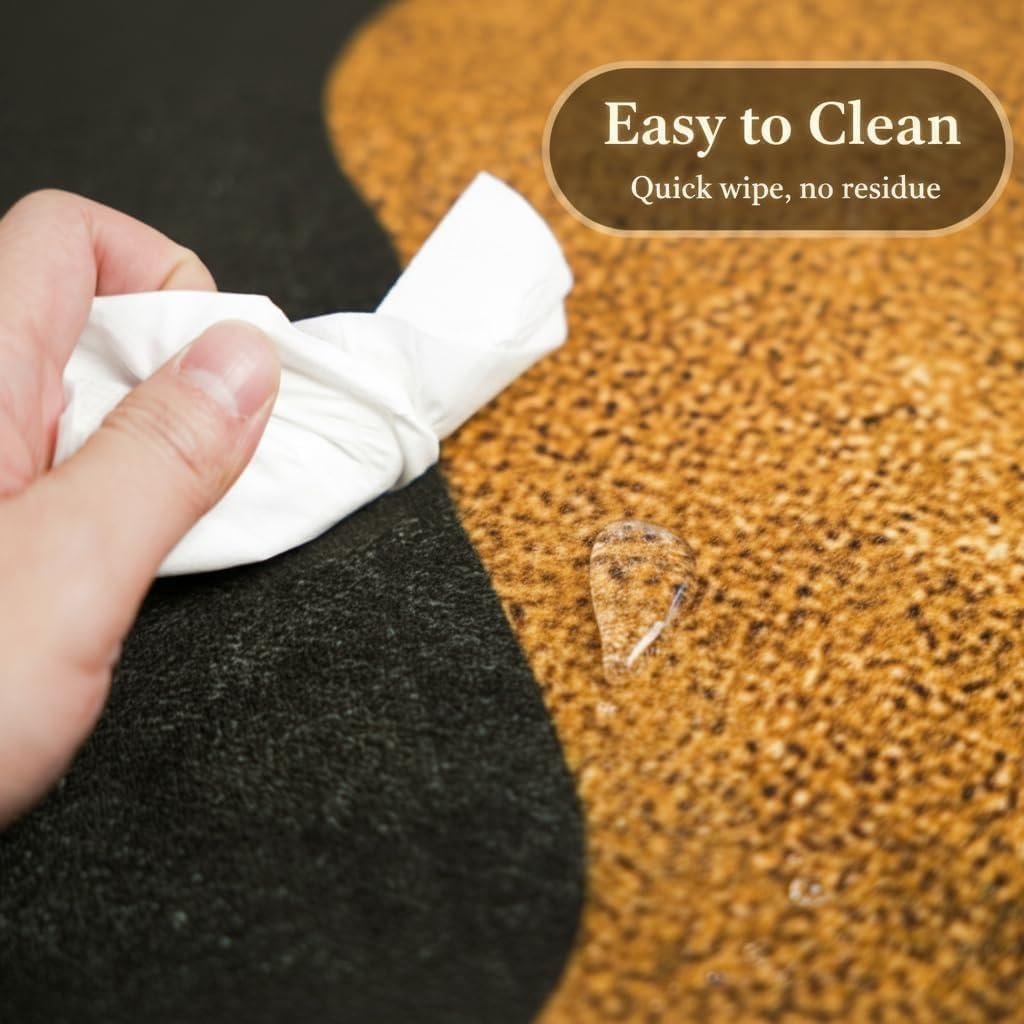 Rustic Lodge Patchwork Area Rug 3x5, Deer Wildlife Cabin Design with Buffalo Plaid, Southwestern Native Inspired Patterns, Non-Slip Stain Resistant Rug for Living Room, Bedroom, Lodge Decor