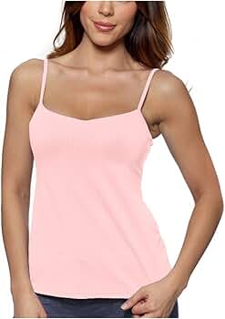 Alessandra B Underwire Bra Classic Camisole (34B, Pink) at