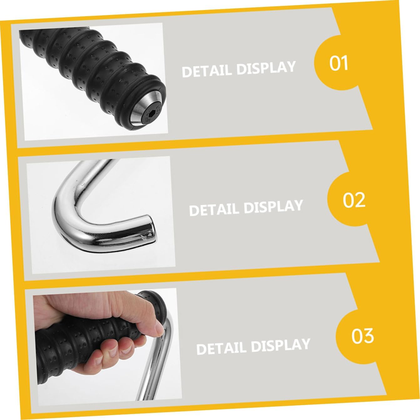 Gym Accessories Weight Lifting 2pcs Exercise Pull Rod Handle Fitness Equipment Handle Home Gym Exercise