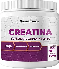 NewNutrition - Creatina Monohidratada Pura em Pó 300g Natural