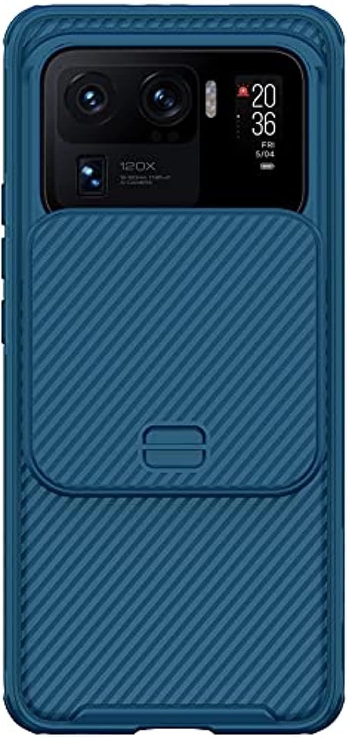 Nillkin Case for Xiaomi 11 Ultra (6.81" Inch) CamShield Pro Camera Slider Close & Open Double Layered Protection TPU + PC Blue Color
