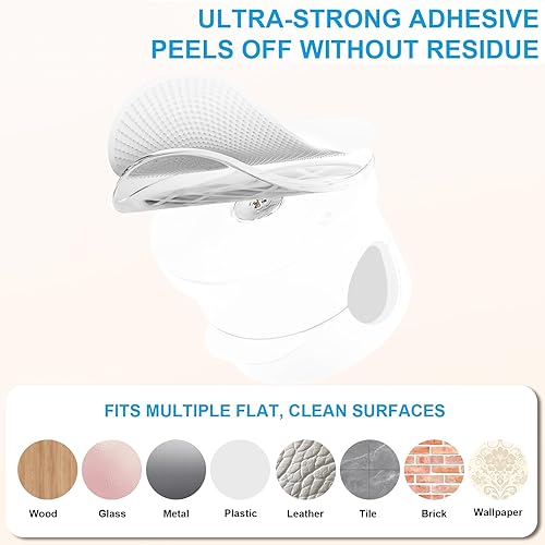 Miniatura 6 de Organizador de cables magnéticos, clips adhesivos giratorios de 360, soporte de cable compacto para mesita de noche, escritorio, automóvil, cocina y