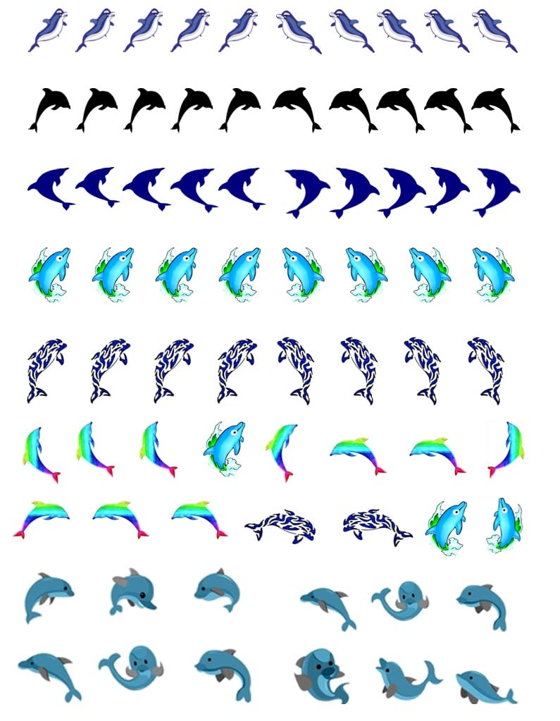 Kaz Creations Dolphin Nail Art C1 Dolphin Collection (Dolphin Nail Art C1)