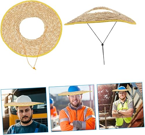 Miniatura 5 de STOBOK 2 viseras de cortina para casco para hombre, sombreros de verano para hombre, gorras de verano para hombre, sombrero para el sol, sombrero