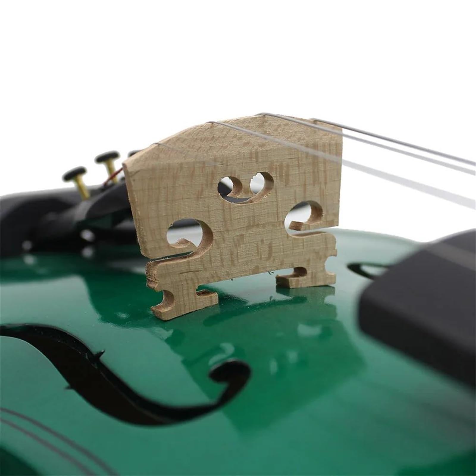 Violino Professionista 4/4 Principianti Verde Con Set Di Accessori Case/Bow/Bridges/Tuner/Mute/Strings(Violin)