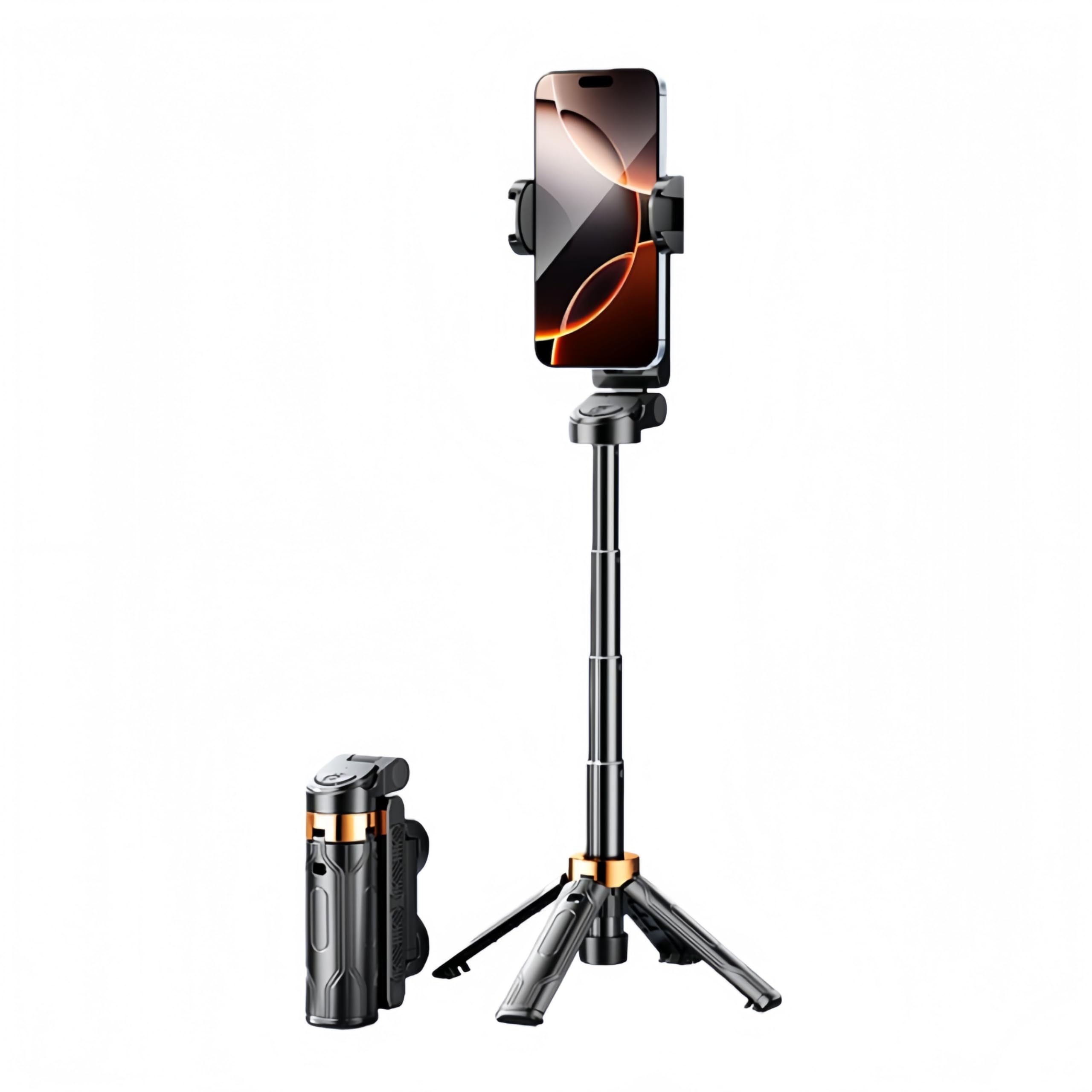 Briteroh Mini Selfie Stick Tripod, 4" Pocket-Sized