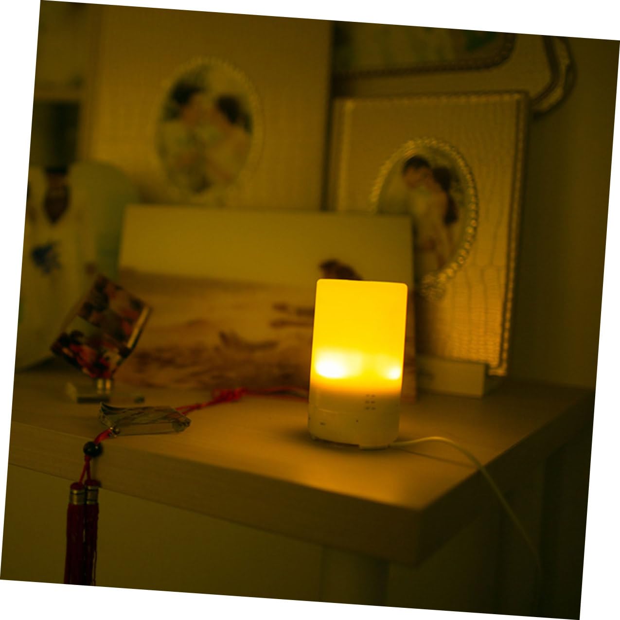 Difusor Aromaterapia con Luz LED Silencioso y USB Humidificador Portátil para Oficina y Hogar Apagado Automático para Aceites Esenciales