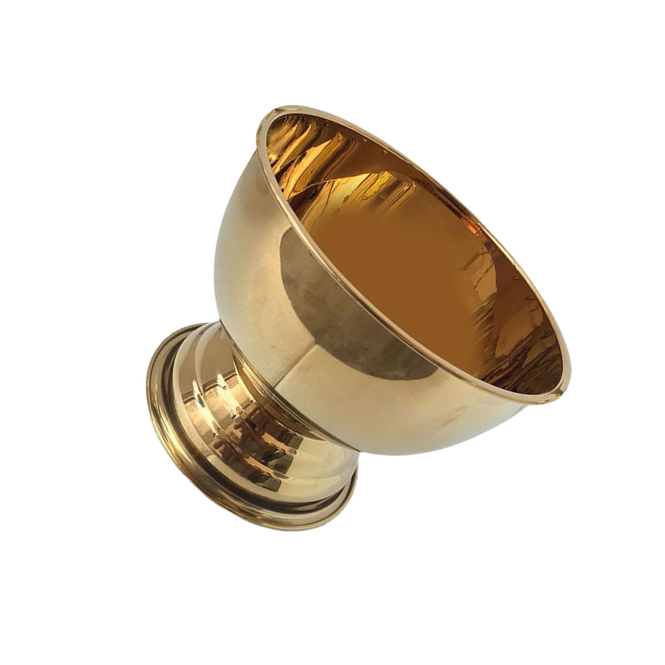Cubo de hielo de acero inoxidable con acabado dorado de 23x19cm para barra de bar